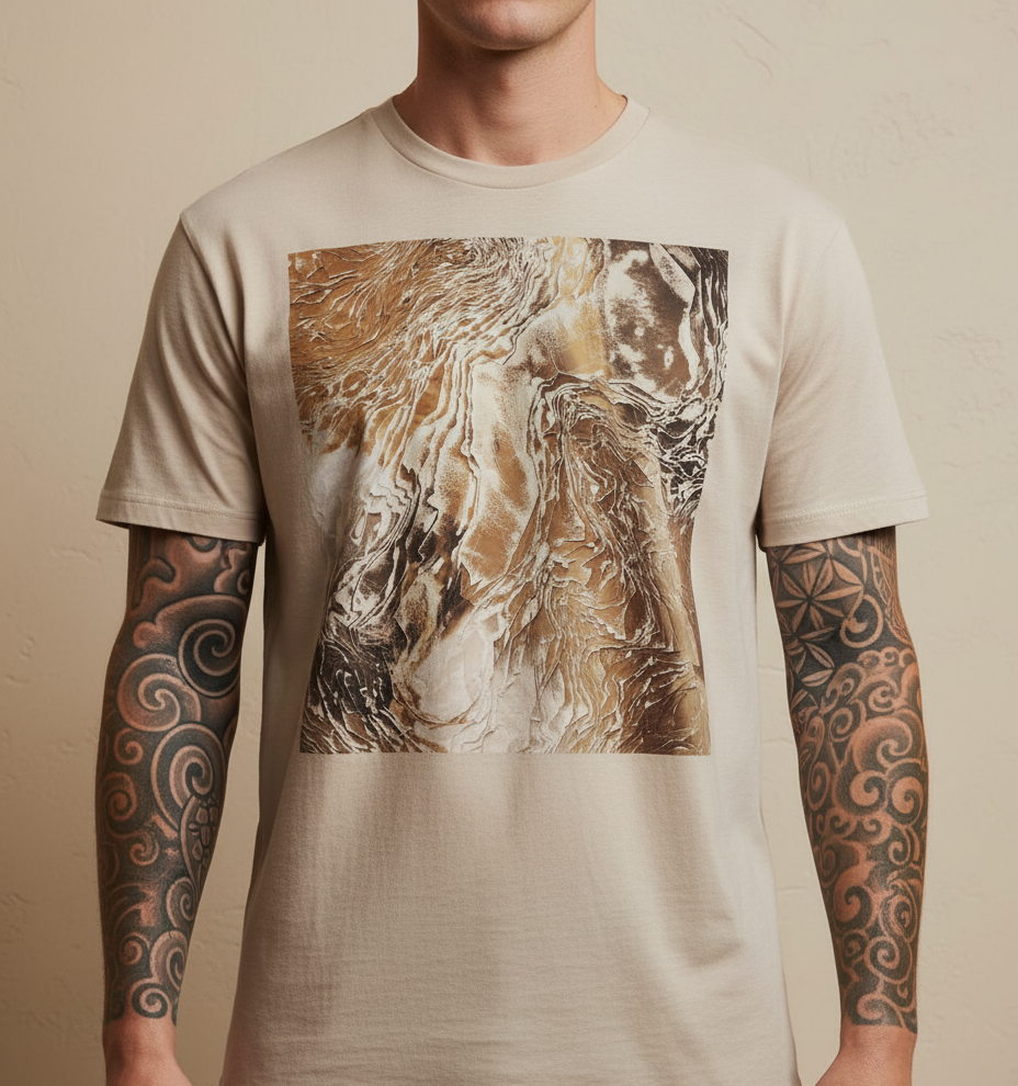 Studio Tee — Sediment, organic cotton screen-printed t-shirt
